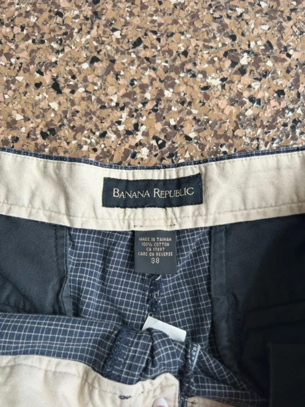 Banana Republic Men's Plaid Flat-Front Shorts